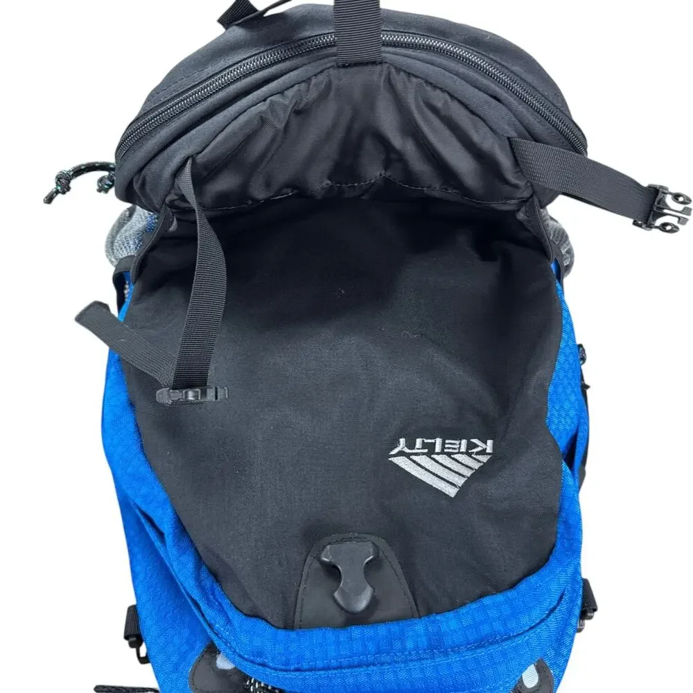 Kelty Blanca 2000 Backpack Blue Black Hiking Techwear Gorpcore Daypack Cover